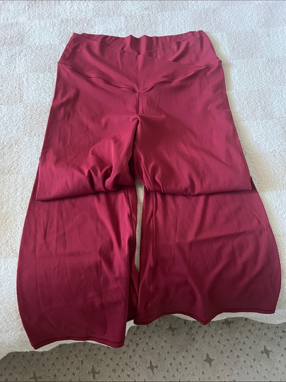 aerie Burgundy Boot Cut Flare Yoga Pants